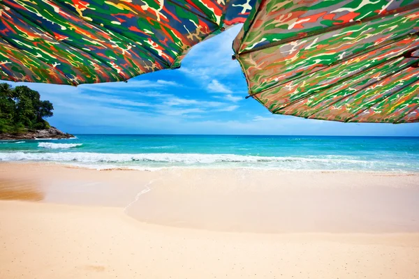 Spiaggia tropicale esotica. — Foto Stock
