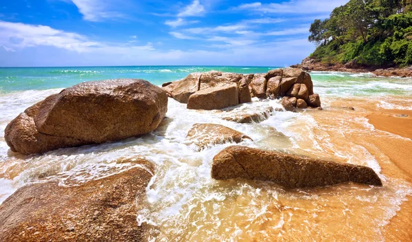 Krásná tropická pláž. — Stock fotografie