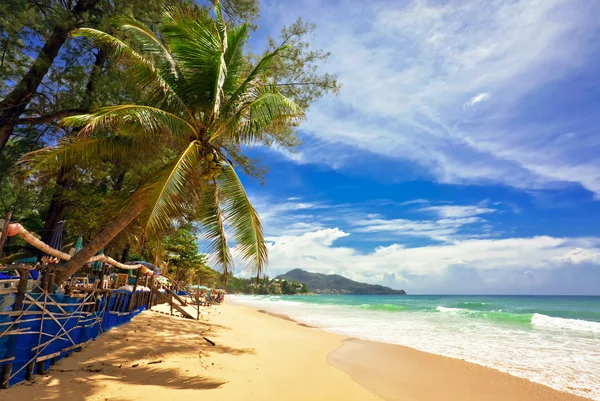 Krásná tropická pláž. — Stock fotografie