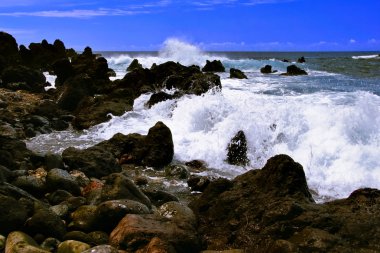 okyanus büyük adada görüntüleyin. Hawaii