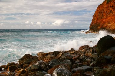 okyanus büyük adada görüntüleyin. Hawaii