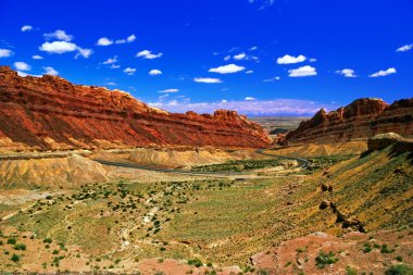 zion canyon yamaçları. Utah. ABD.