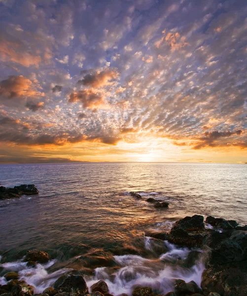 Гарний Гавайські захід сонця — стокове фото