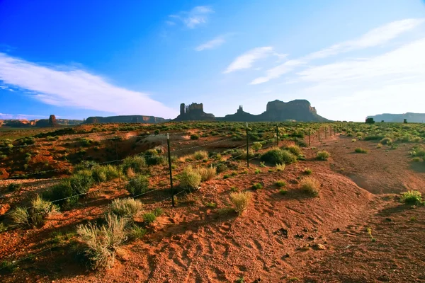 End of sunny day in Monument Valley — Stock Photo, Image
