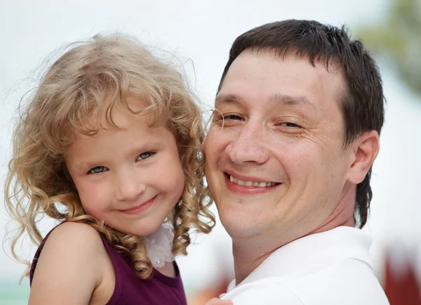 Padre con figlia — Foto Stock