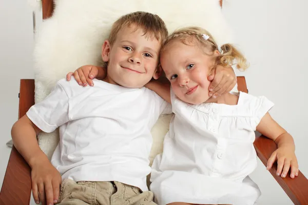 Brother with sister — Stock Photo, Image
