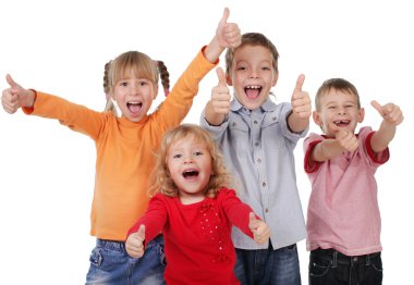 Happy children clipart