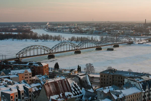 Вид на місто Риги — стокове фото