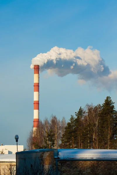 Contaminación de las chimeneas — Foto de Stock