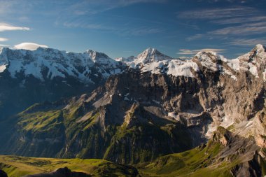 View from the Schilthorn mountain clipart