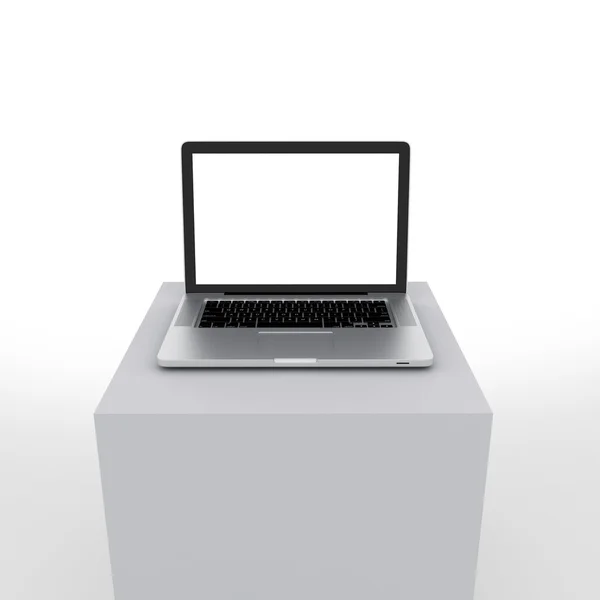 Beyaz zemin üzerinde iş bilgisayar teknolojisi — Stok fotoğraf