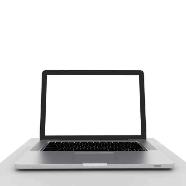 Технологии бизнес-компьютеров на белом фоне — стоковое фото