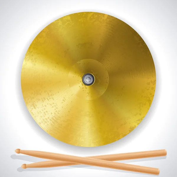 Cymbale — Image vectorielle