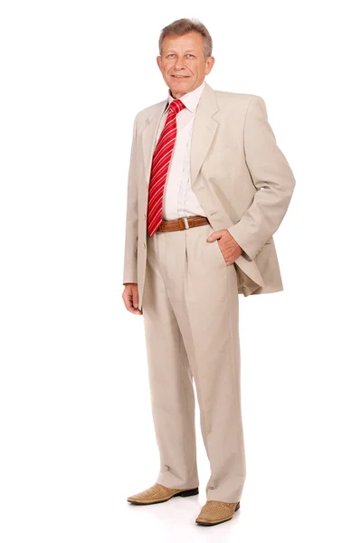 Retrato de hombre de negocios de edad avanzada — Foto de Stock