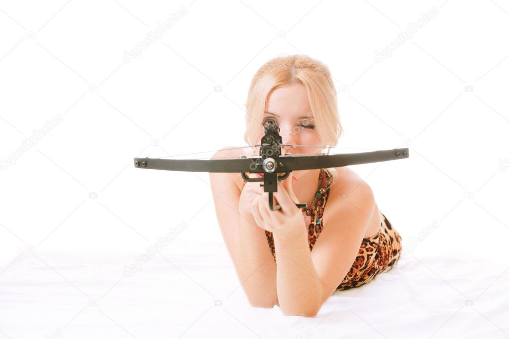 Women with crossbow
