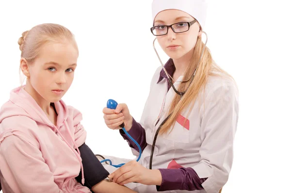 Pediatrician and patient — Stock Photo, Image