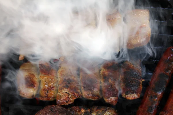 Fumée de barbecue — Photo