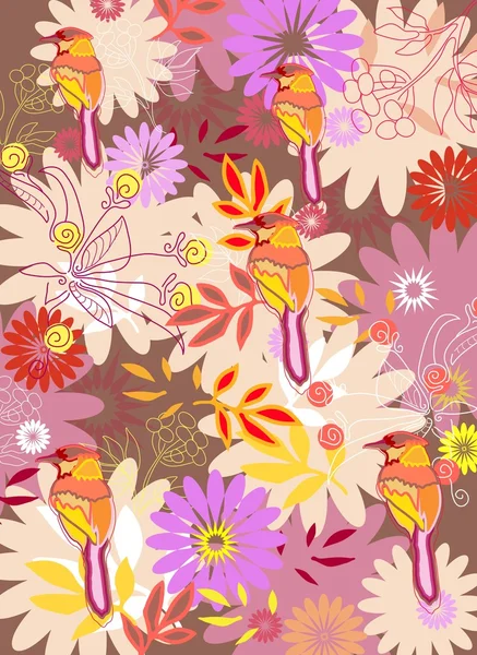 Beautiful Floral Background — Stock Vector