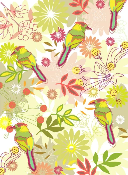 Beautiful Floral Background — Stock Vector