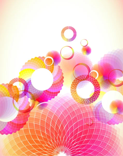 Couleur fond floral — Image vectorielle