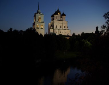 Trinity Katedrali ve pskov kremlin