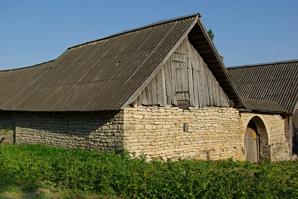 오래 된 벽돌 집 — 스톡 사진