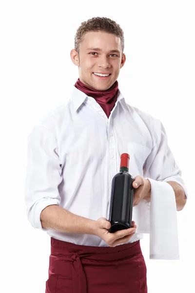 Cameriere attraente — Foto Stock