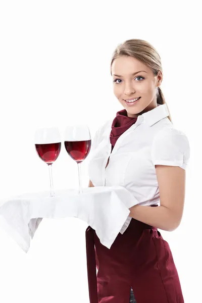 Kelnerka. — Zdjęcie stockowe
