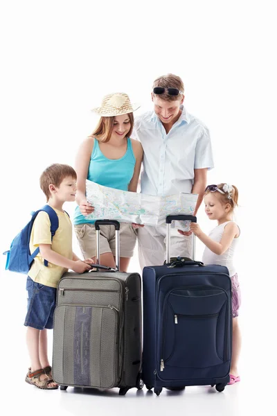 Family going on vacation — Stock Photo, Image