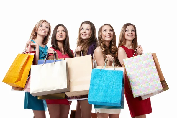 Le donne dello shopping — Foto Stock