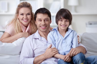 Smiling family clipart