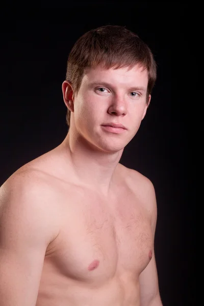 Mladý muž s nahým trupem — Stock fotografie