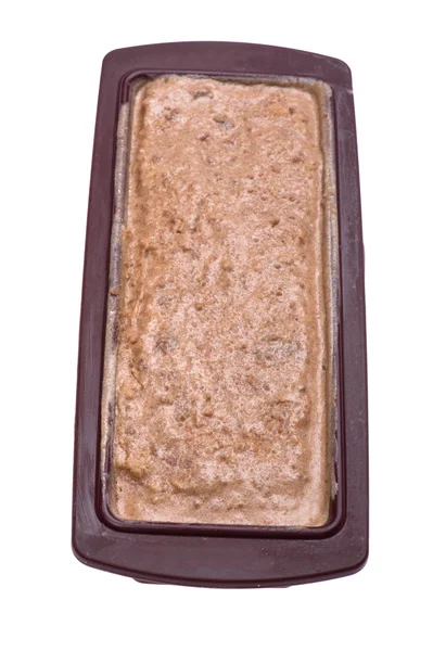 Süße Torte in Form auf weiß — Stockfoto