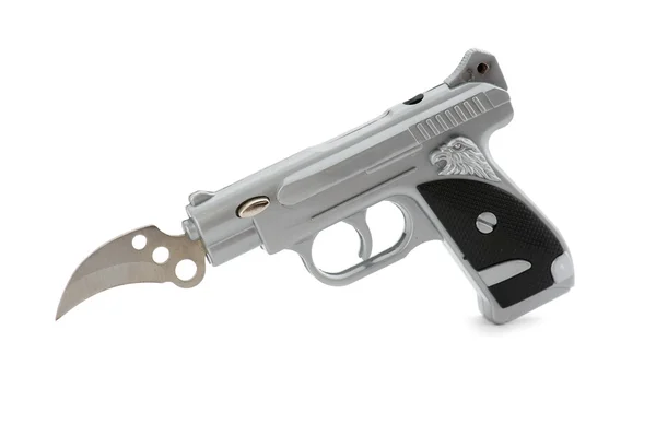 Gun Lighter with knife — Stock Photo, Image