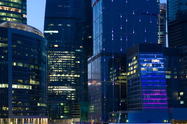Skyskrapor i Moskva på nära håll — Stockfoto