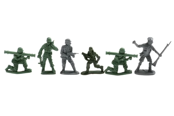 Plastic toy soldiers — Stock Photo, Image