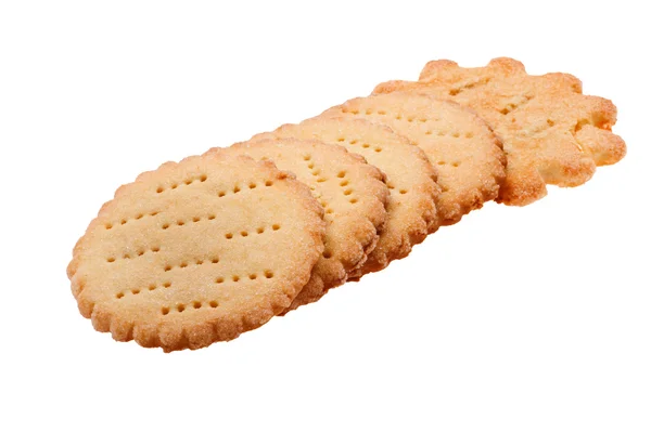 Солодке печиво на білому — стокове фото