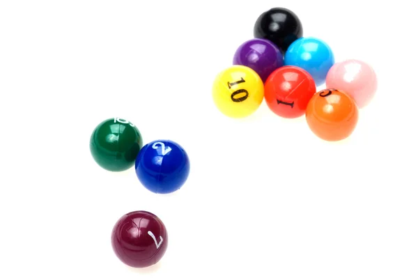 Billiard balls close up — Stock Photo, Image