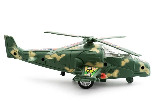 Игрушечный военный вертолет — стоковое фото