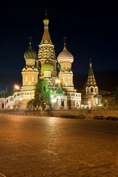 Szent Basil's Cathedral, a Vörös tér — Stock Fotó