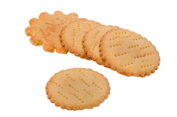 Cookie-k, fehér háttér — Stock Fotó