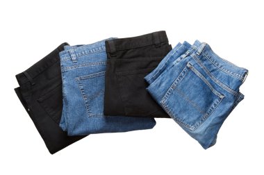siyah ve mavi jeans
