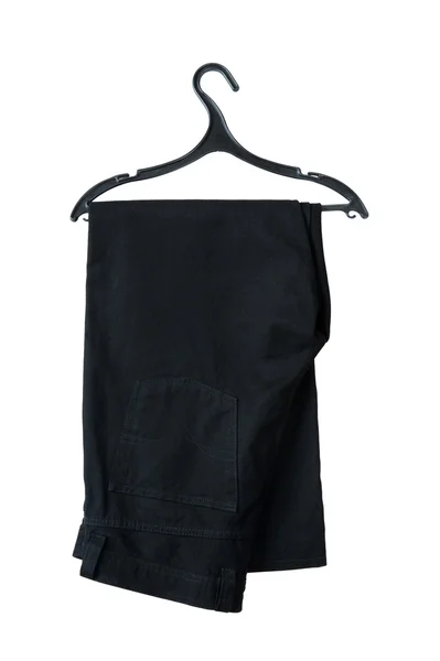 Hanger met jeans close-up — Stockfoto