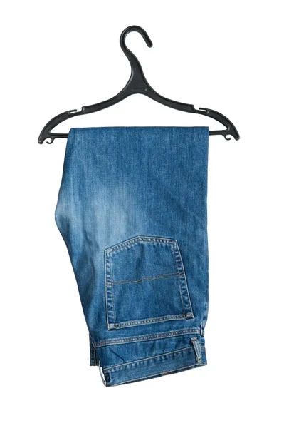 Hanger with jeans — Stock Photo, Image