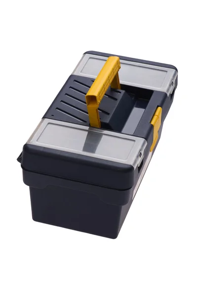 Isolated plastic tool box — Stock Photo, Image