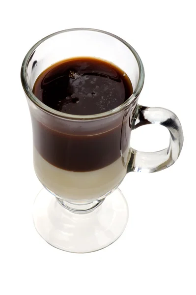 Irish coffee on white — 스톡 사진