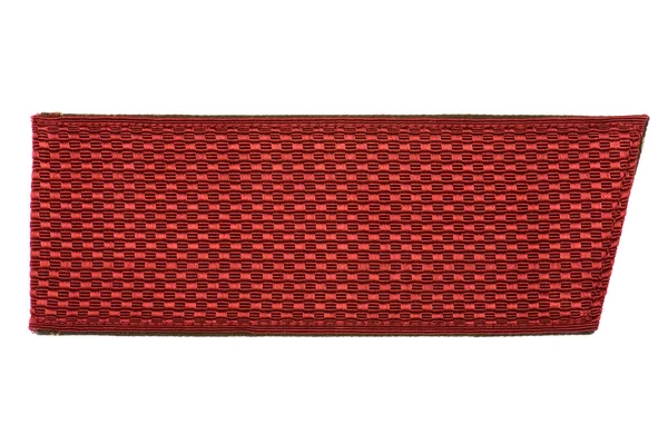 Red shoulder strap close up — Stock Photo, Image