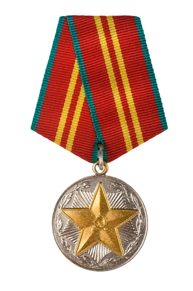 Ruská medaile zblízka — Stock fotografie