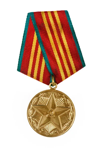 Російський медаль макросу — стокове фото