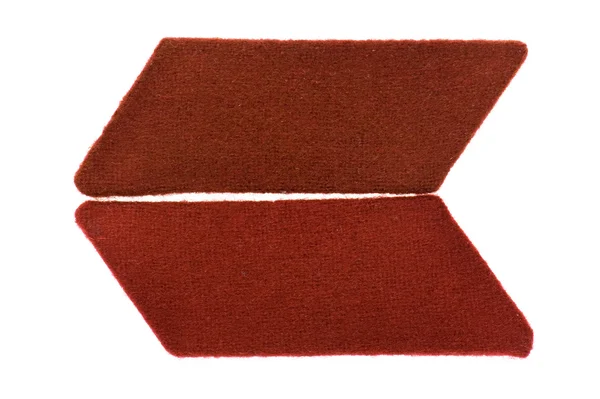 Red shoulder strap macro — Stock Photo, Image